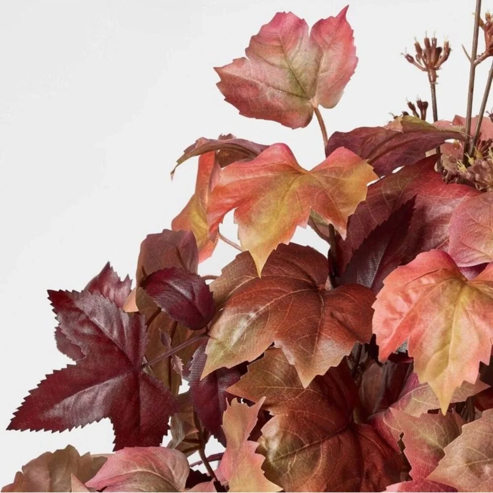 Mixed Fall Artificial Leaf 22” Arrangement in Ceramic Pot by Studio McGee